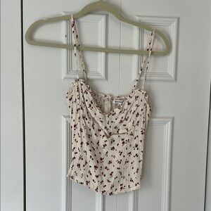 Reformation Cream Tan Bustier Camisole